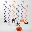 dekoracje wiszace na halloween swiderki mix ozdoba do powieszenia 6 szt