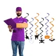 dekoracje wiszace na halloween swiderki mix ozdoba do powieszenia 6 szt