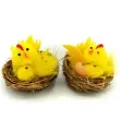 dekoracje zestaw kurki z piskletami aliga 2 szt