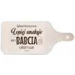 deska dekoracyjna z nadrukiem krolowa kuchni wszysciutko smakuje u babci giftworld 12x25 5 cm