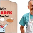 deska drukowana do krojenia moj dziadek w kuchni to nie przypadek 11 5 x 26 5 cm