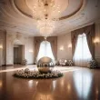 dmuchana kula lustrzana srebrny partydeco 120 cm