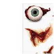 dodatek do stroju makijaz na halloween wodne tatuaze zmywalne oko krwawe rany blizny