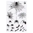 dodatek do stroju makijaz na halloween wodne tatuaze zmywalne pajaki pajeczyny nietoperze