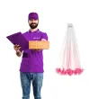 dodatek do stroju na baby shower girl ciazowa sesje zdjeciowa welon fredzle rozowe ombre 69 cm