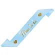dodatek do stroju na baby shower szarfa mom to be blekitny dla przyszlej mamy 160 cm