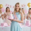 dodatek do stroju na baby shower szarfa przyszla mama rozowy jasny mom to be 160 cm