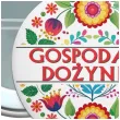 dodatek do stroju na dozynki gminne metalowa przypinka gospodarz dozynek pin zniwa