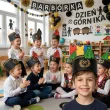 dodatek do stroju na dzien gornika czapka papierowa barborka czako czarna dla dzieci