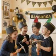 dodatek do stroju na dzien gornika czapka papierowa barborka czako zielona dla dzieci