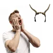 dodatek do stroju na halloweem opaska na glowe rogi diabla zlote cosplay