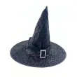 dodatek do stroju na halloween andrzejki kapelusz czarownica czarny do zdjec