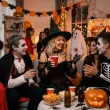 dodatek do stroju na halloween andrzejki kapelusz czarownicy wiedzmy czarny cosplay baba jaga