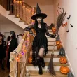 dodatek do stroju na halloween andrzejki kapelusz czarownicy wiedzmy czarny cosplay baba jaga