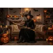 dodatek do stroju na halloween andrzejki karnawal miotla czarownicy wiedzmy dekoracja 101 cm