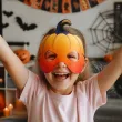 dodatek do stroju na halloween dla dziecka maska papierowa dynia dzien dyni do szkoly przedszkola