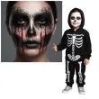 dodatek do stroju na halloween farbka do twarzy czarna make up makijaz do kostiumu 20 ml