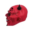 dodatek do stroju na halloween karnawal maska lateksowa diabel czerwony demon