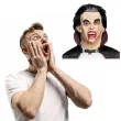 dodatek do stroju na halloween maska lateksowa wampir hrabia dracula wlosy karnawal
