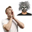 dodatek do stroju na halloween maska lateksowa zombie wlosy karnawal