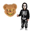 dodatek do stroju na halloween maska pluszowa krwawy niedzwiedz