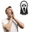 dodatek do stroju na halloween maska z kapturem morderca ghostface krzyk