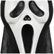 dodatek do stroju na halloween maska z kapturem morderca ghostface krzyk