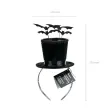 dodatek do stroju na halloween opaska cylinder wampira kostium hrabia dracula 19x26 cm