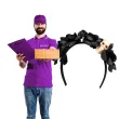 dodatek do stroju na halloween opaska do wlosow dia de los muertos czarne kwiaty smierc
