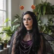 dodatek do stroju na halloween opaska do wlosow dynia ze swiecacymi oczami