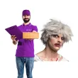 dodatek do stroju na halloween peruka zombie karnawal cosplay anime siwe wlosy