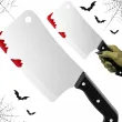 dodatek do stroju na halloween sztuczna bron tasak zakrwawiony cosplay morderca larp