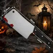 dodatek do stroju na halloween sztuczna bron tasak zakrwawiony cosplay morderca larp