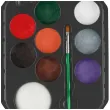dodatek do stroju na halloween zestaw do makijazu farbki do twarzy i ciala make up 8 kolorow