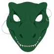 dodatek do stroju na karnawal bal przebierancow maska papierowa dinozaur weliociraptor