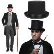 dodatek do stroju na karnawal kapelusz cylinder magik gentleman czarny elegancki