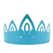 dodatek do stroju na karnawal papierowa opaska na glowe tiara diadem ksiezniczki elsy niebieska