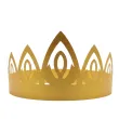 dodatek do stroju na karnawal papierowa opaska na glowe tiara diadem ksiezniczki zlota 3 szt