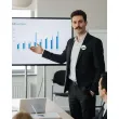 dodatek do stroju na movember przypinka wasy bialo czarna pin 5 6 cm