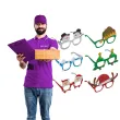dodatek do stroju na swieta boze narodzenie okulary papierowe swiateczne przyjecie x6