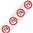 dodatek do stroju szarfa urodzinowa traffic birthday 70 urodziny biala 160 cm