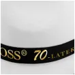 dodatek na 70 urodziny kapelusz bosski 70 latek bialy z lamowka