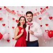 dodatek na walentynki rekwizyty do zdjec love okulary serca fotogadzety do fotobudki 6 szt