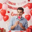 dodatek na walentynki rekwizyty do zdjec love okulary serca fotogadzety do fotobudki 6 szt