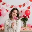 dodatek na walentynki rekwizyty do zdjec love okulary serca fotogadzety do fotobudki 6 szt