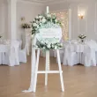 drewniana tablica powitalna komunia swieta eukaliptus beauty lux dekoracja sali powitanie