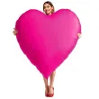 duzy balon foliowy serce xl prezent na walentynki dzien kobiet dekoracja na wesele rozowe 65