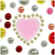 dzety samoprzylepne perelki i rozowe serduszka mix titanum