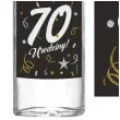 etykieta na butelke 70 urodziny glamour birthday 85x120 mm 5 szt
