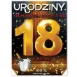 etykieta na butelke urodziny 18 szampan 95x125 mm 25 szt